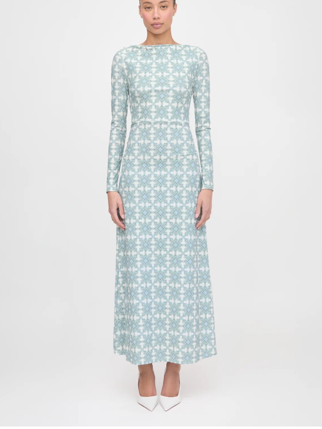 Hill House Home The Selene Dress Long Sleeve Maxi Dress, M
